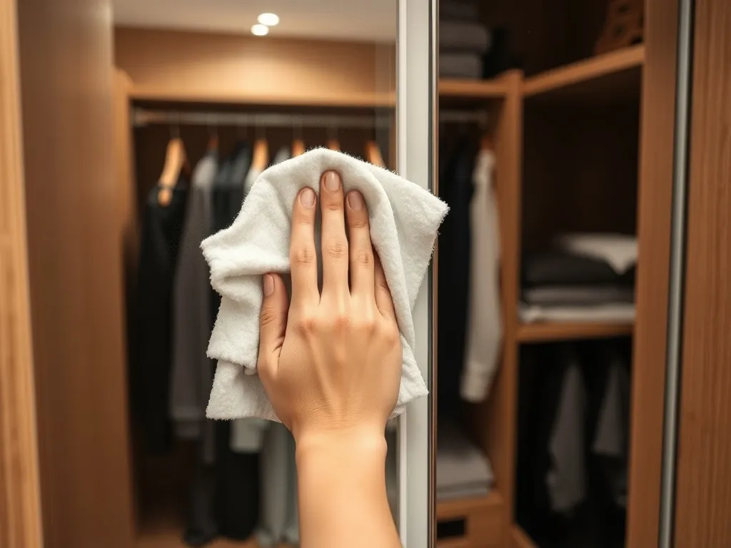 Jak umyć lustro w szafie? Sprawdzone metody i porady