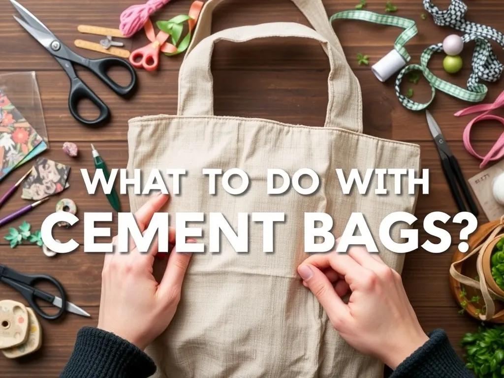 Co zrobić z workami po cemencie? Praktyczne porady i wskazówki