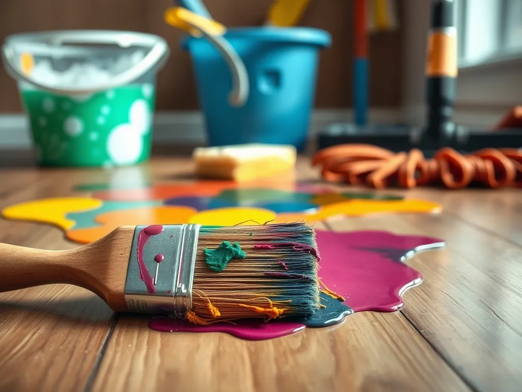 Czym zmyć farbę akrylową z podłogi? Sprawdzone metody!