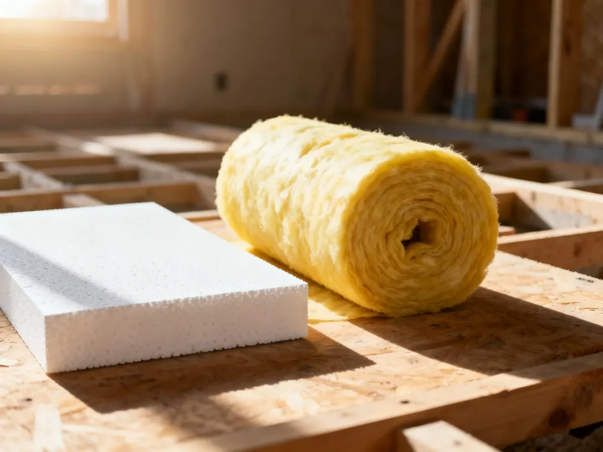 Porównanie płyt styropianu oraz wełny mineralnej jako materiałów do izolacji termicznej budynku.